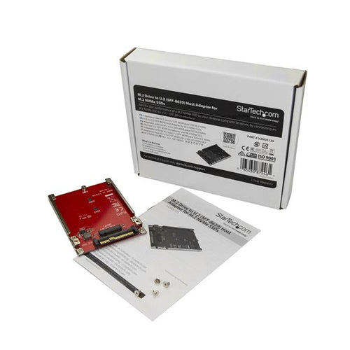 StarTech.com M.2 Drive to U.2 (SFF-8639) Host Adapter for M.2 PCIe NVMe SSDs StarTech.com M.2 Drive to U.2 (SFF-8639) Host Adapter for M.2 PCIe NVMe SSDs